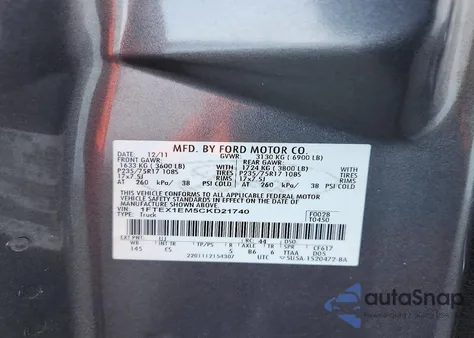 2012 Ford F150 Super Cab from USA, damaged, VIN 1FTEX1EM5CKD21740